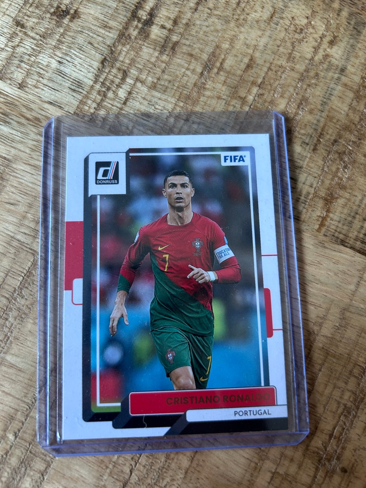 Cristiano Ronaldo Donruss FIFA Portugal, Ophalen of Verzenden, Zo goed als nieuw, Buitenlandse clubs, Spelerskaart