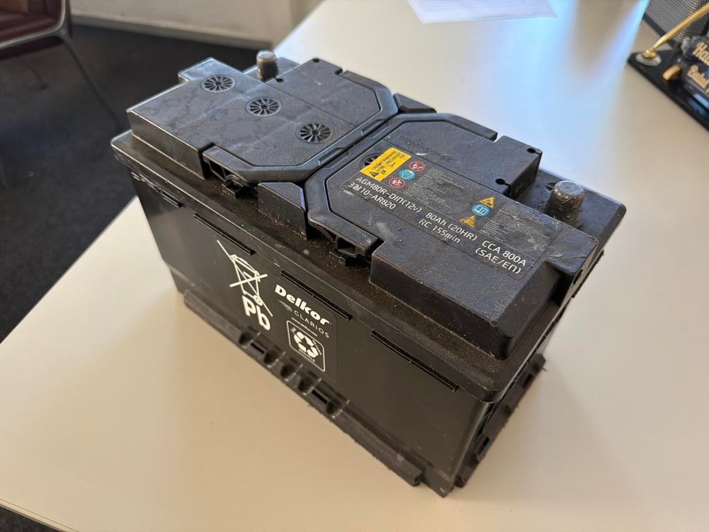 80Ah 800A accu (polen andersom), Auto-onderdelen, Ophalen, Gebruikt, Universele onderdelen