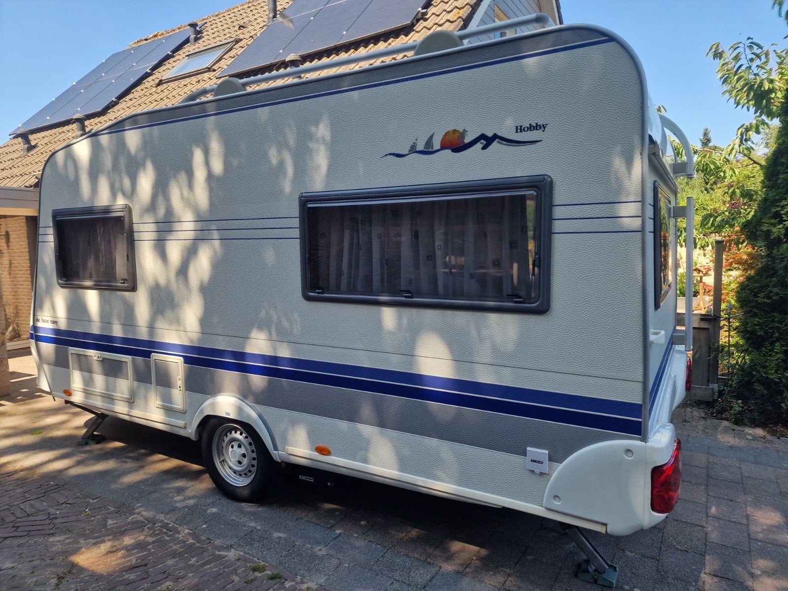 Hobby de luxe easy 440 (airco & mover), Caravans en Kamperen, Caravans, Hobby, Airco, Treinzit, Particulier