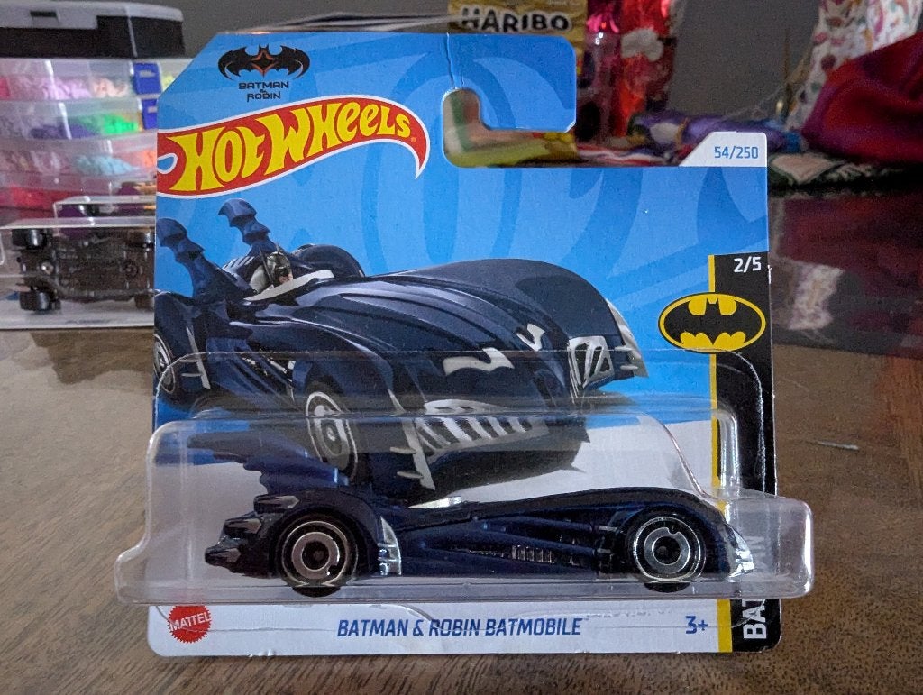 Batman - Batman & Robin Batmobile - HW - D/Blauw - New - 31, Ophalen, Nieuw, Auto