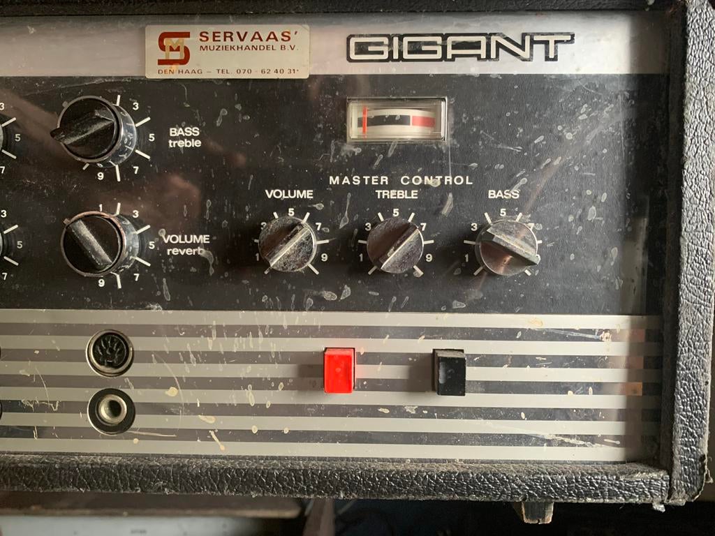 Vintage Dynacord Gigant 100 watt buizen versterker, Ophalen, Gebruikt, Minder dan 500 watt, Overige typen