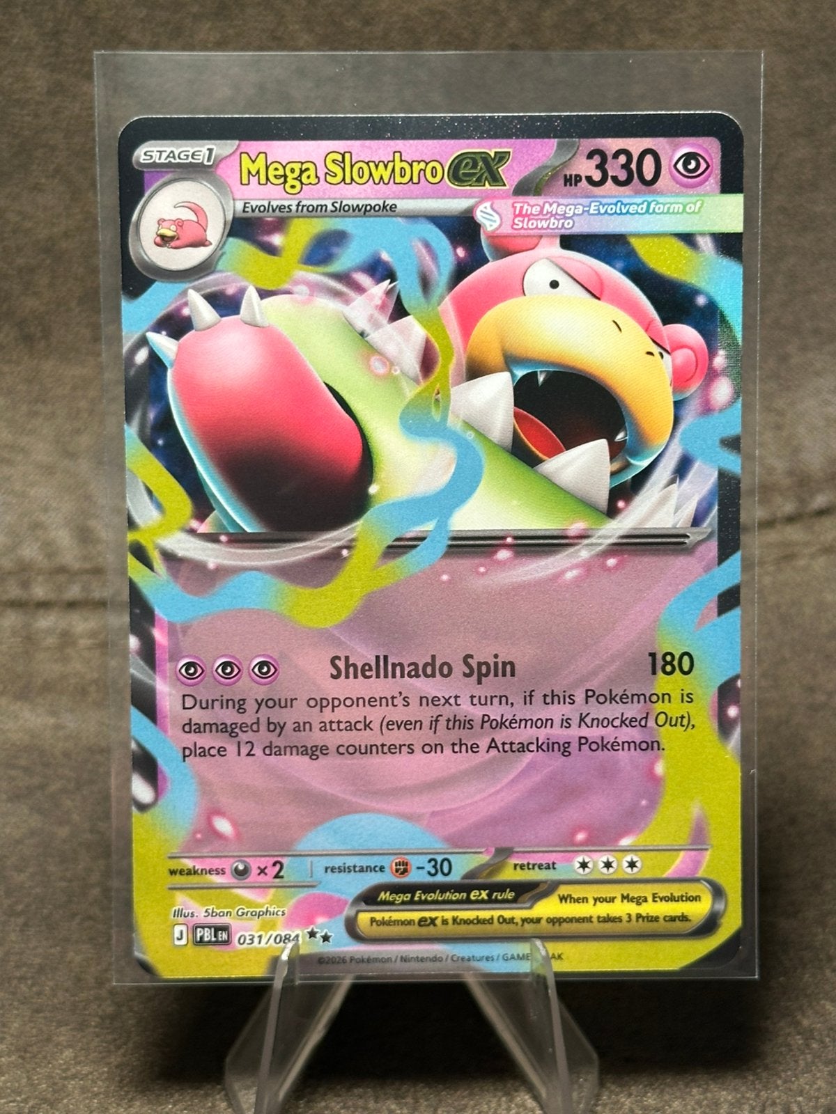 Mega Slowbro Ex #31 031/084 (Pokemon Pitch Black), Hobby en Vrije tijd, Verzamelkaartspellen | Pokémon, Ophalen of Verzenden, Zo goed als nieuw
