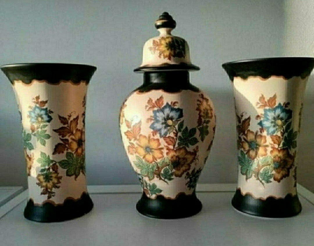 Vazen,Keramiek,Gouda,Modica,plateel,creme,120,366,Kaststel, Huis en Inrichting, Woonaccessoires | Vazen, Ophalen of Verzenden