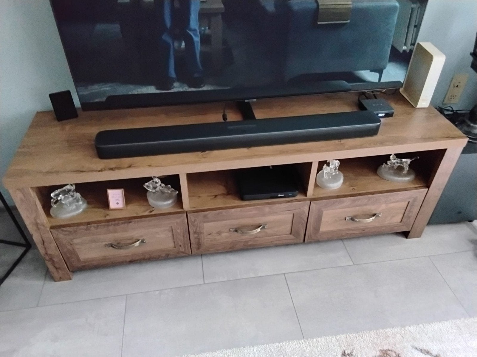 Complete Woonkamerset: TV-meubel, Dressoir, Salontafel, Ophalen of Verzenden, Zo goed als nieuw, 200 cm of meer, Minder dan 100 cm