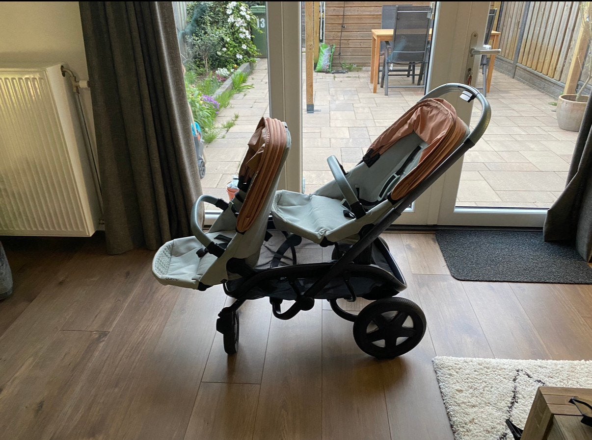 Dubbele kinderwagen, Ophalen, Gebruikt, Duowagen, Quinny