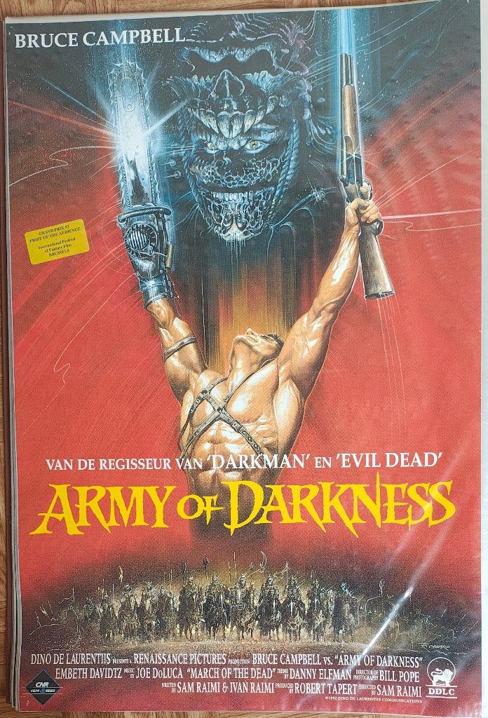 Army of darkness  poster videotheek, Ophalen, Gebruikt, A1 t/m A3, Film en Tv