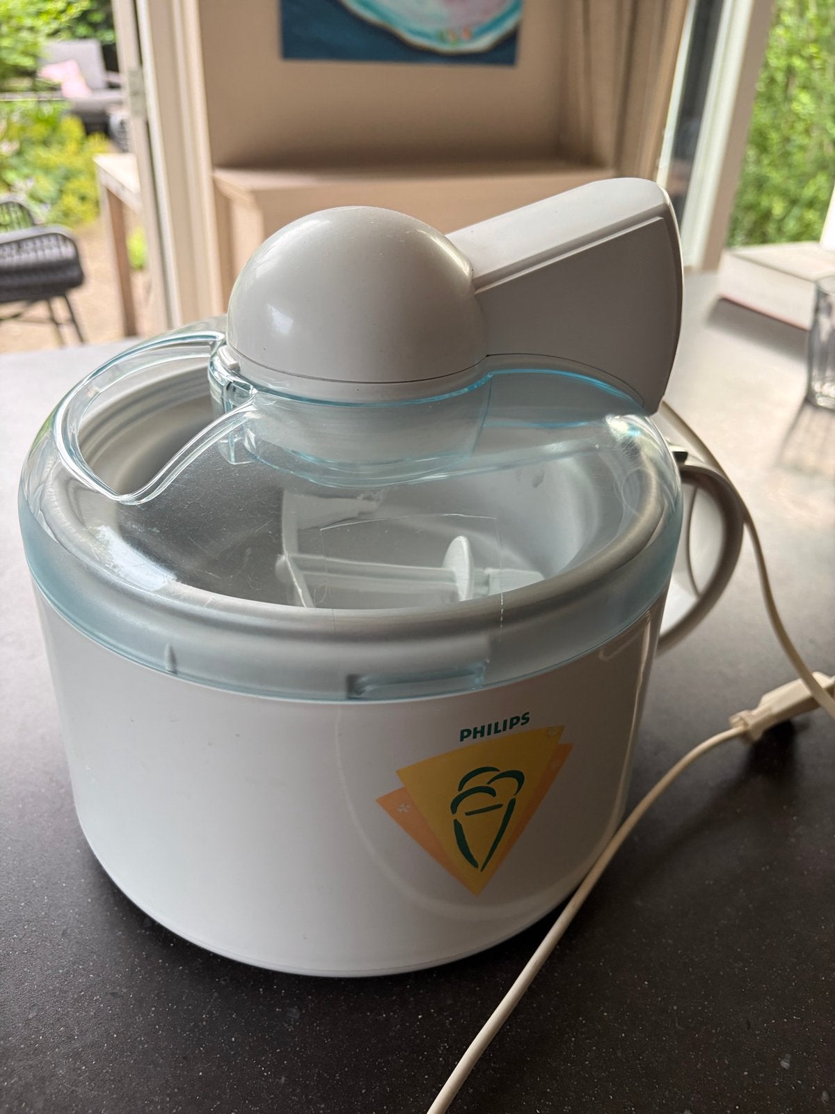 Philips HR 2303 IJsmachine - Maak zelf heerlijk ijs!, Ophalen, Gebruikt