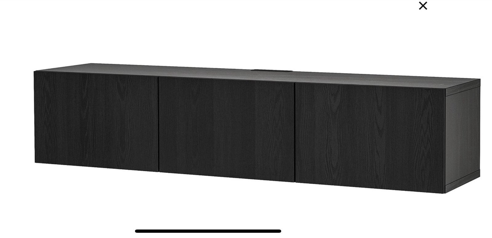 IKEA BESTÅ TV-meubel/wandkast, zwartbruin, Ophalen, 150 tot 200 cm, Zo goed als nieuw, Minder dan 100 cm