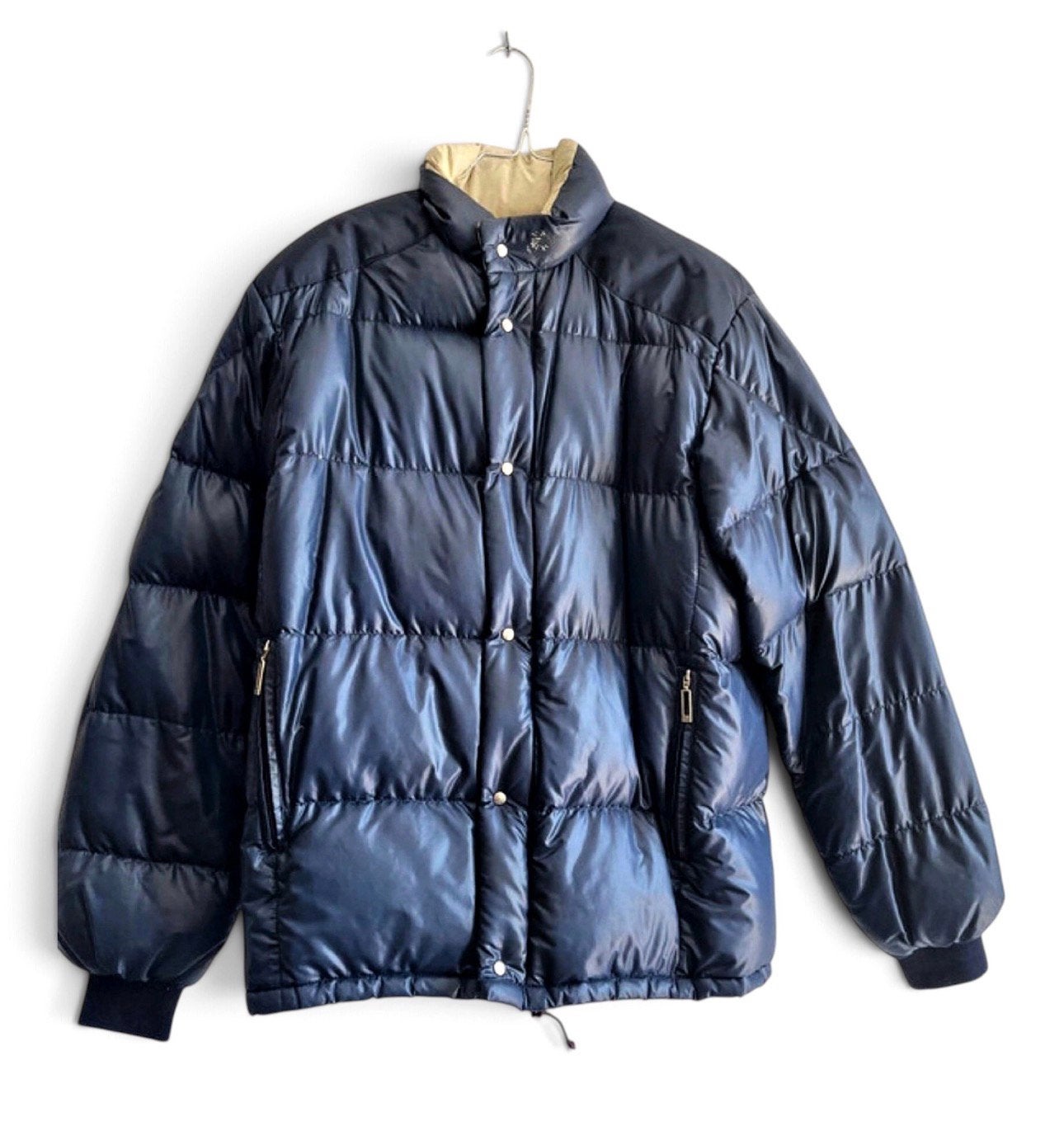 ARCHIVE GRAIL: VINTAGE MONCLER PUFFER JAS M (JAREN '80/'90), Kleding | Heren, Ophalen of Verzenden, Gedragen, Maat 48/50 (M), Blauw