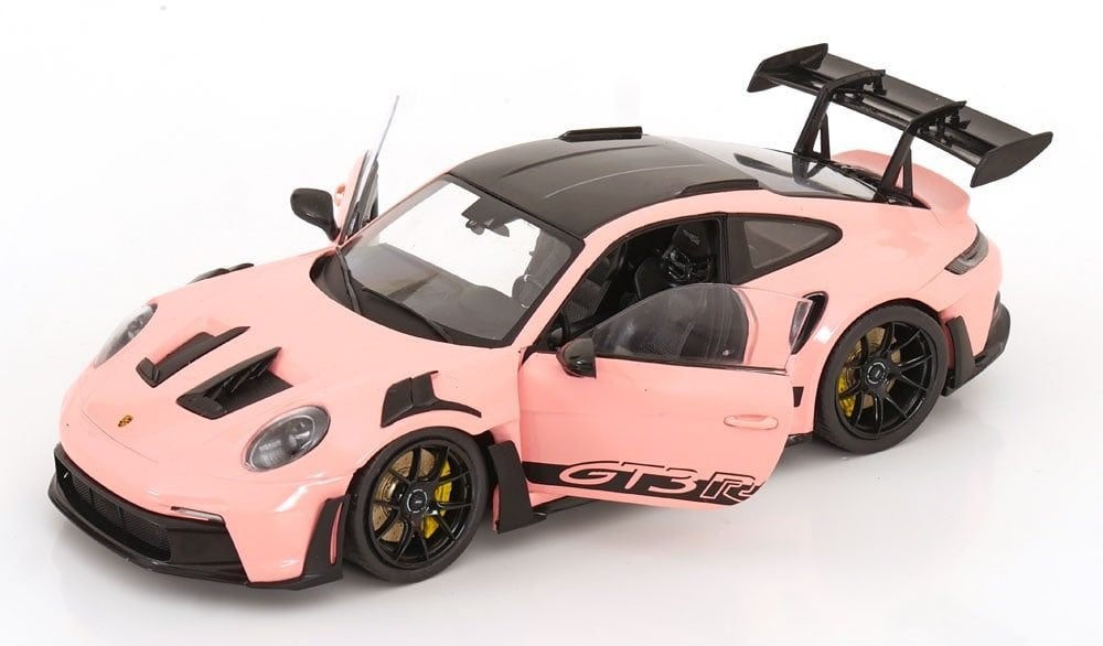 Porsche 911 (992) GT3 RS 2024 Roze / Zwart 1-18 Solido, Solido, Auto, Solido, Nieuw