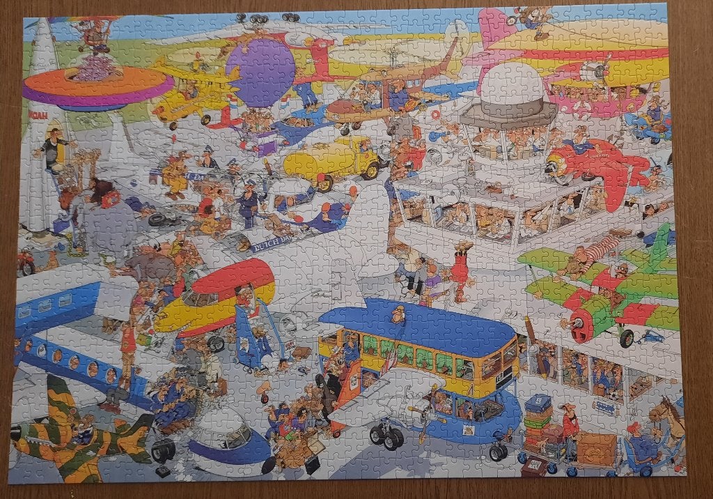 puzzle: Het Viegveld, Ophalen of Verzenden, 500 t/m 1500 stukjes, Zo goed als nieuw, Legpuzzel