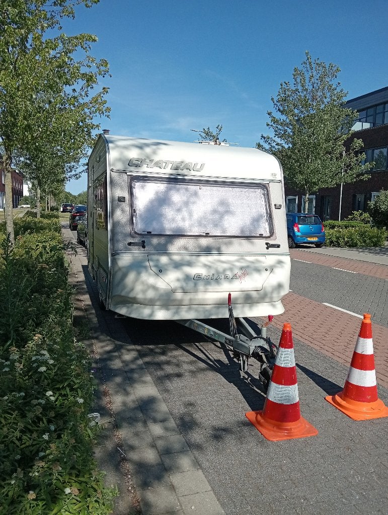 Caravan chateau 380 uit 1995, Caravans en Kamperen, Dwarsbed, Uitbouw voortent, Particulier, Tot en met 4