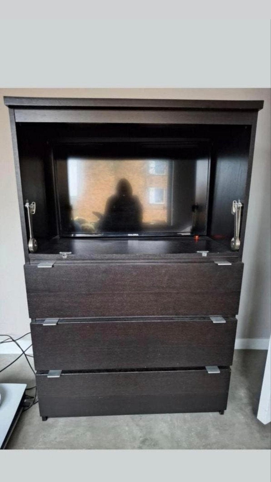 Ikea malm laden kast bruin zwart, Ophalen of Verzenden, Hout, Houtkachel