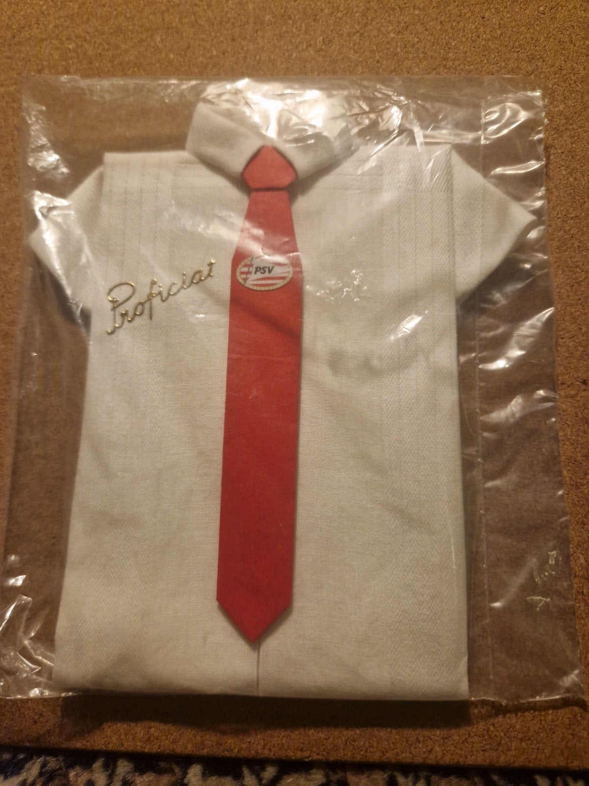 PSV themed cadeaukaart in vorm van een overhemd met stropdas, Ophalen of Verzenden, Nieuw, PSV, Overige typen