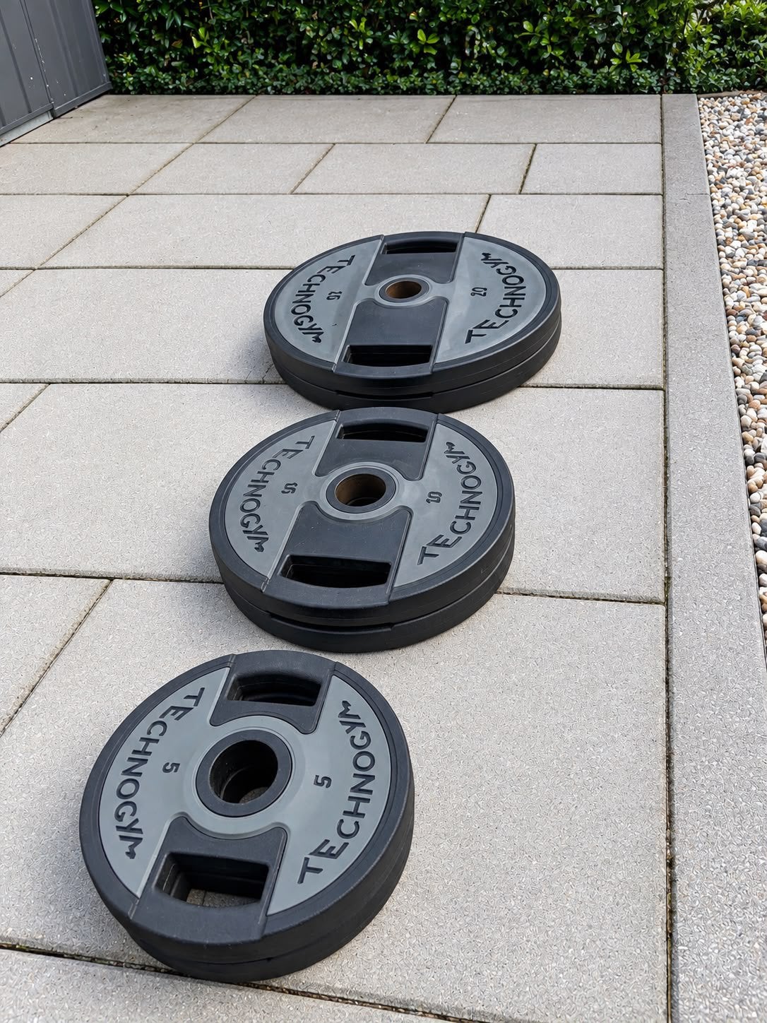 70kg Olympische schijven Technogym | 50mm plates | schijven, Sport en Fitness, Ophalen of Verzenden, Zo goed als nieuw