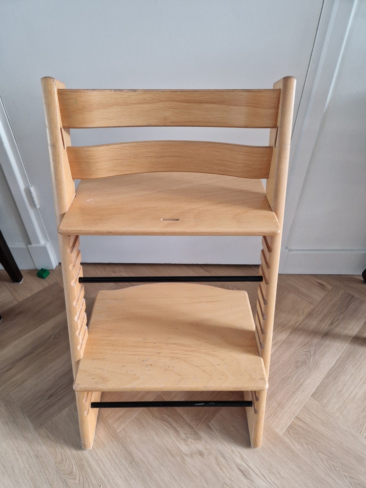 Trip trap eikenhouten kleur, Kinderen en Baby's, Kinderstoelen, Gebruikt, Meegroeistoel, Aanschuifbaar, Ophalen
