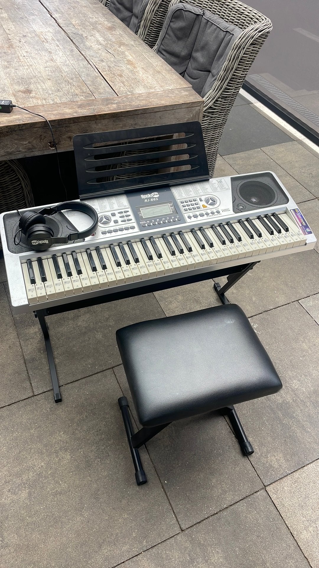 Piano rockjam voor beginners, Muziek en Instrumenten, Keyboards, Ophalen, Zo goed als nieuw, 61 toetsen, Overige merken