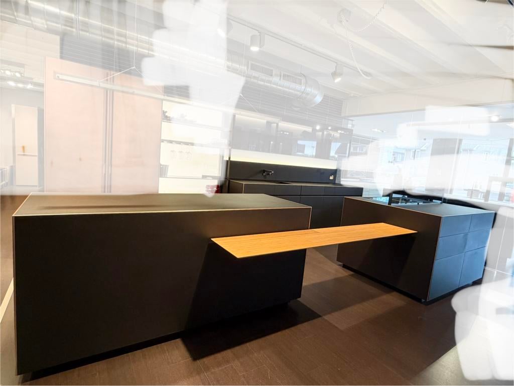 Valcucine Soft Outline Keuken (2023) met Gaggenau & Miele, Ophalen, Overige materialen, Zwart, Overige typen