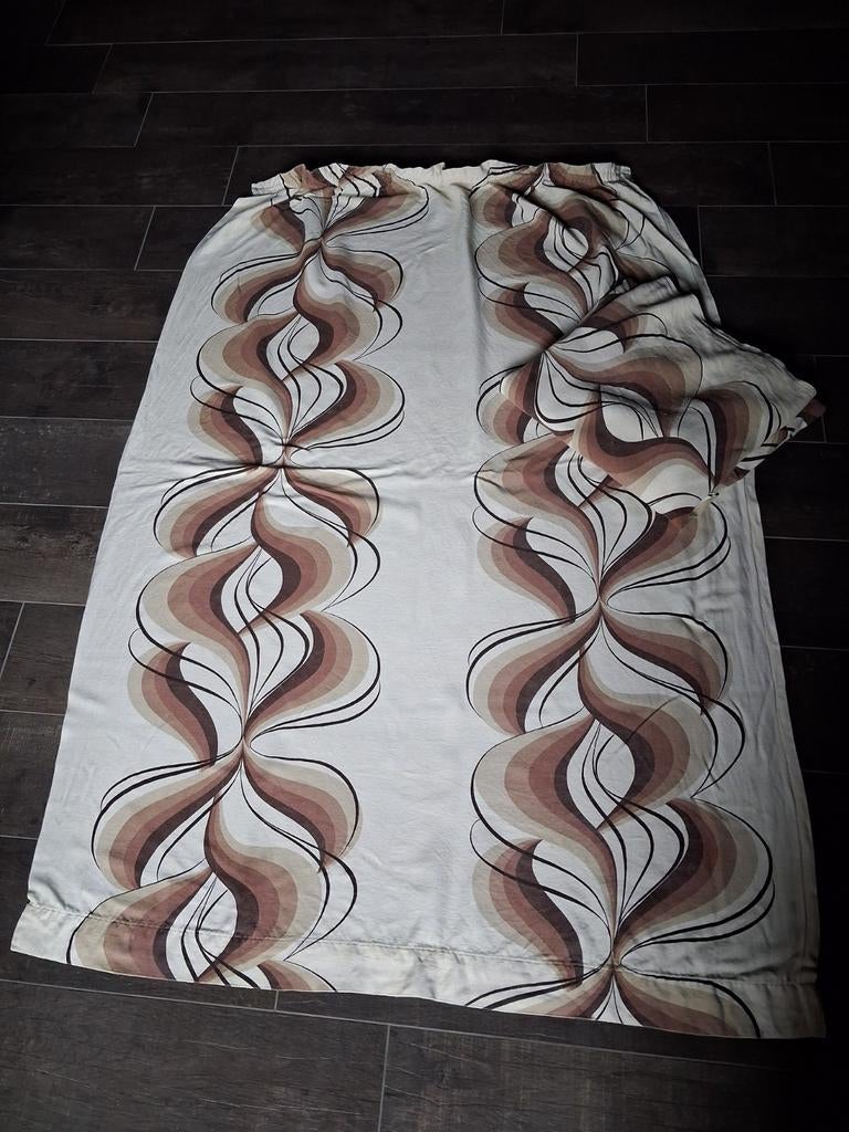 2 Vintage/retro/jaren 70 gordijnen, Ophalen, Huis en Inrichting