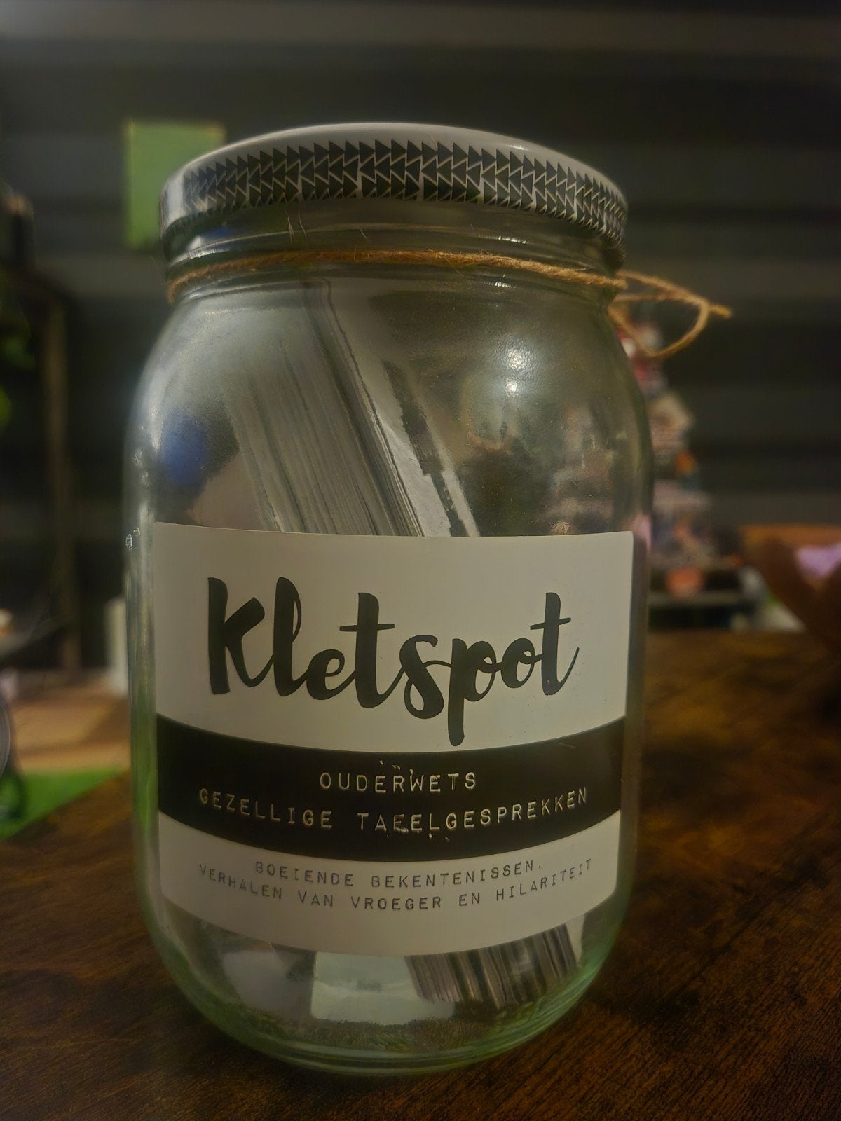 Kletspot - Ouderwets Gezellige Tafelgesprekken, Ophalen of Verzenden, Nieuw