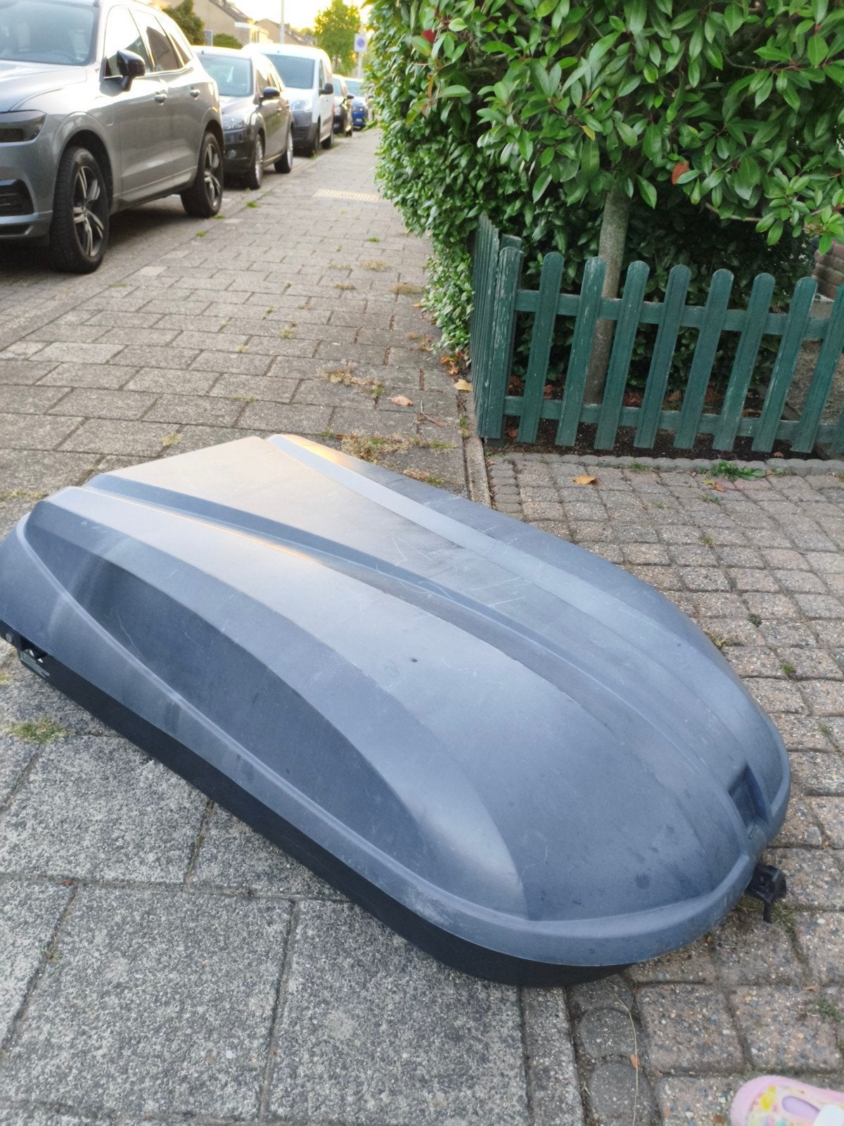 Dakkoffer met universele dragers voor auto, Auto diversen, Ophalen of Verzenden, Gebruikt