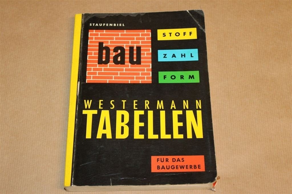 Bau-Tabellen — Bouwvak Tabellen, Normen & Berekeningen 1970, Ophalen of Verzenden, Gelezen, Bouwkunde