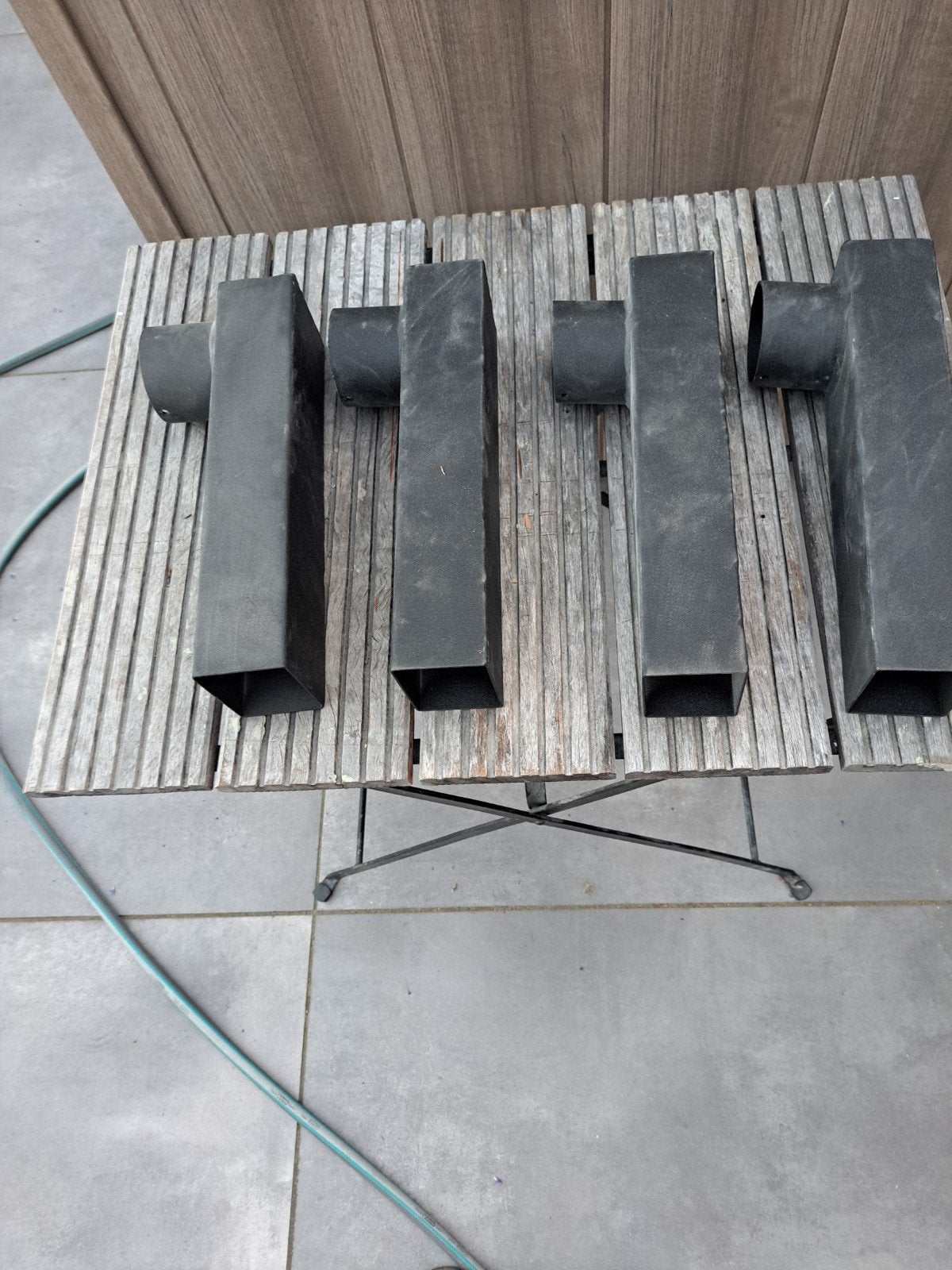 Dakafvoer plat dak, Doe-het-zelf en Verbouw, Dakpannen en Dakbedekking, Zwart, Nieuw, Metaal, Ophalen