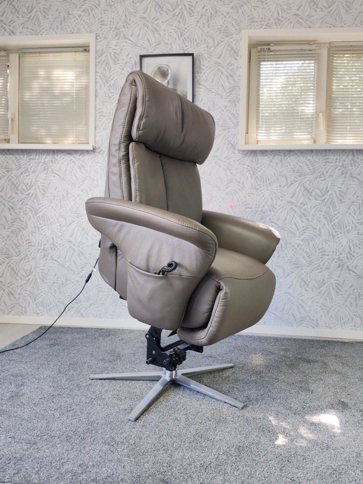 Meubelzorg Sublime leren sta op stoel relax fauteuil, Modern, Comfort, Ergonomisch, Onbekend, 75 tot 100 cm, Ophalen of Verzenden
