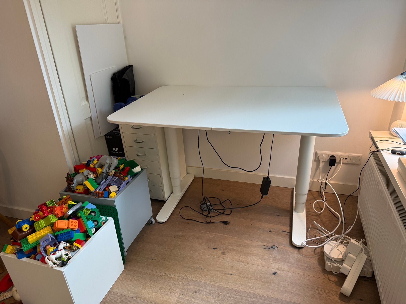IKEA Bekant Elektrisch Zit-Sta Bureau 120x80cm - Goede Condi, Ophalen, Elektrisch, IKEA, Zit-sta bureau