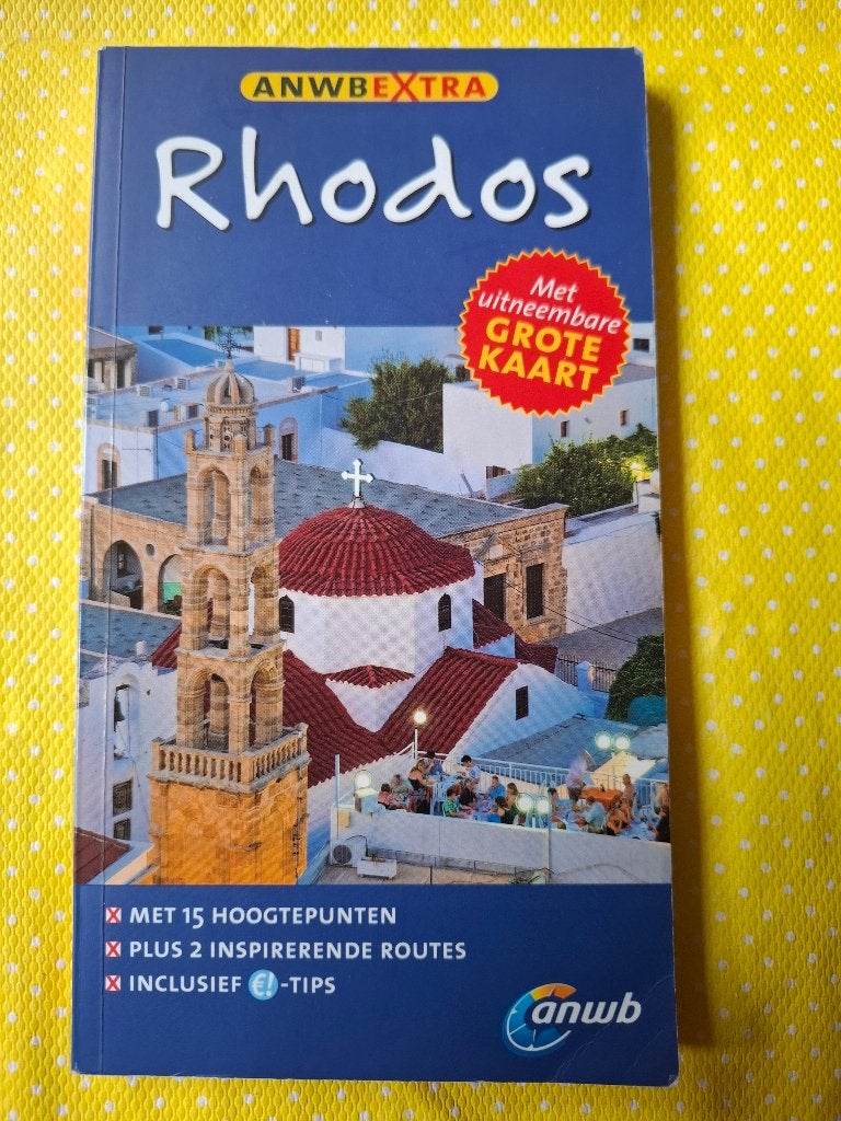 ANWB Extra Reisgids Rhodos - Met uitneembare kaart, Boeken, Gelezen, Europa, Ophalen of Verzenden, Reisgids of -boek
