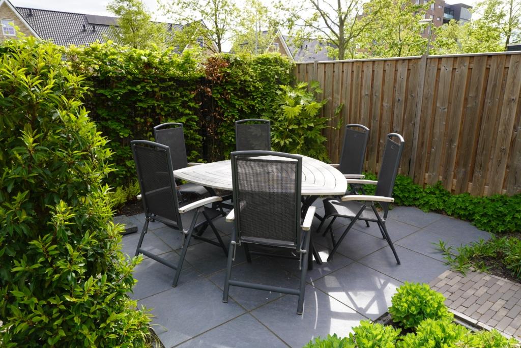 Hartman tuinset. teak driehoek tafel met 6 ligstoelen, Tuin en Terras, Ophalen, Gebruikt, 6 zitplaatsen, Aluminium