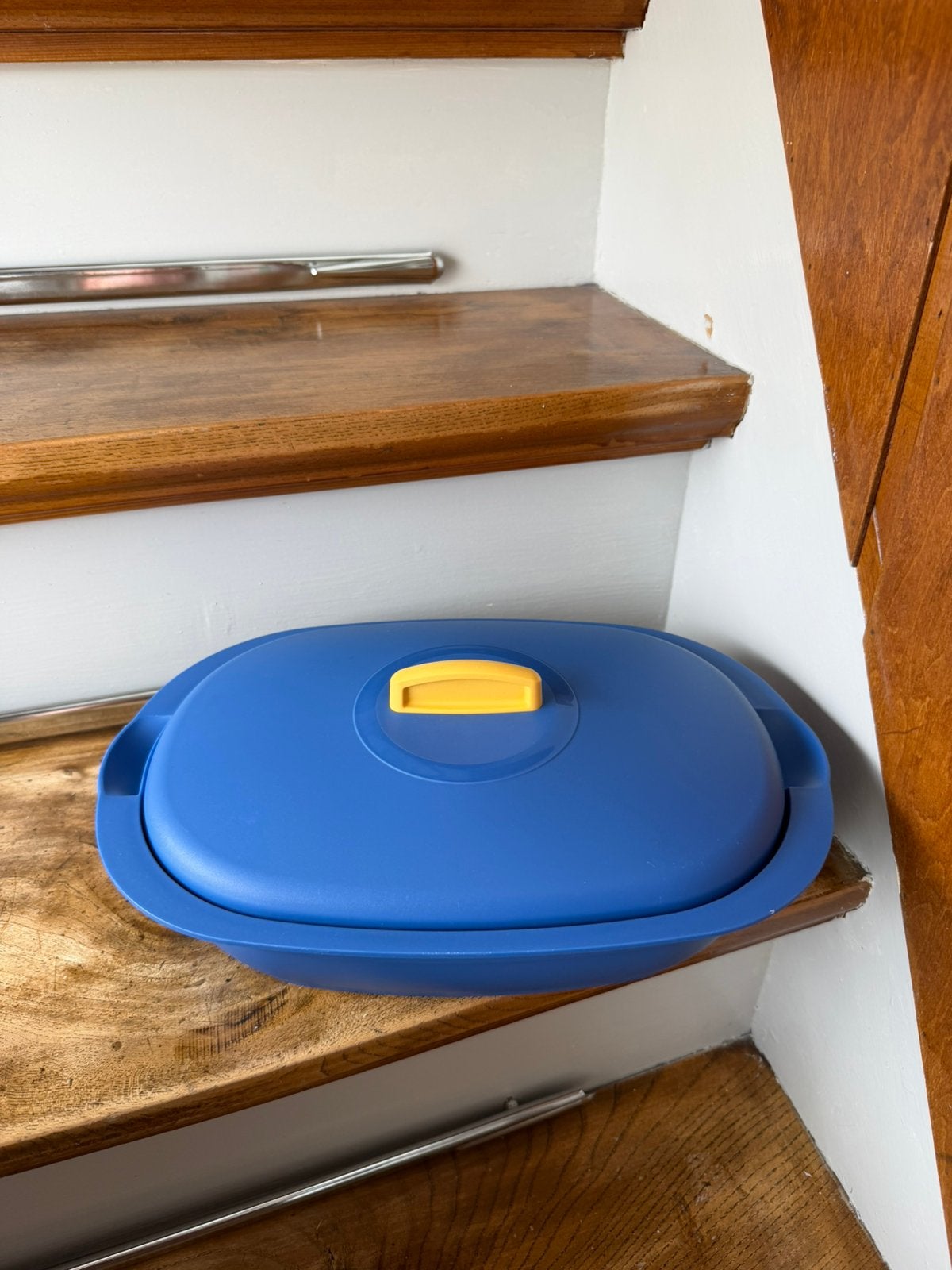 Tupperware Legacy serveerschaal, Ophalen of Verzenden, Zo goed als nieuw, Blauw, Schaal