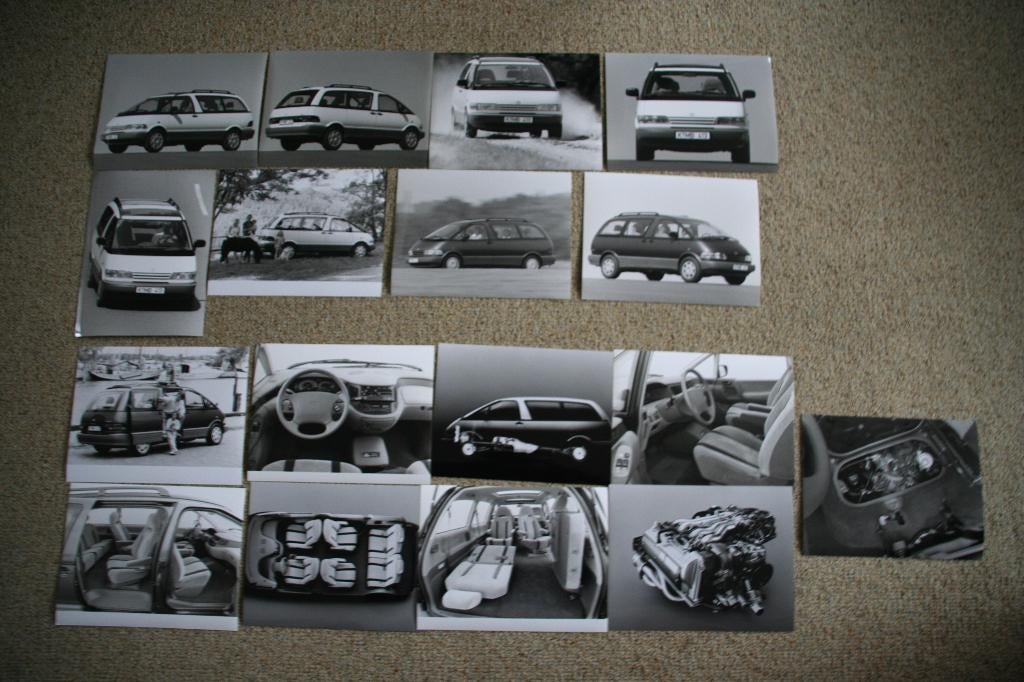 17 x Persfoto Toyota Previa (09-1990 - 05-1991) (1), Ophalen of Verzenden, Nieuw, Toyota