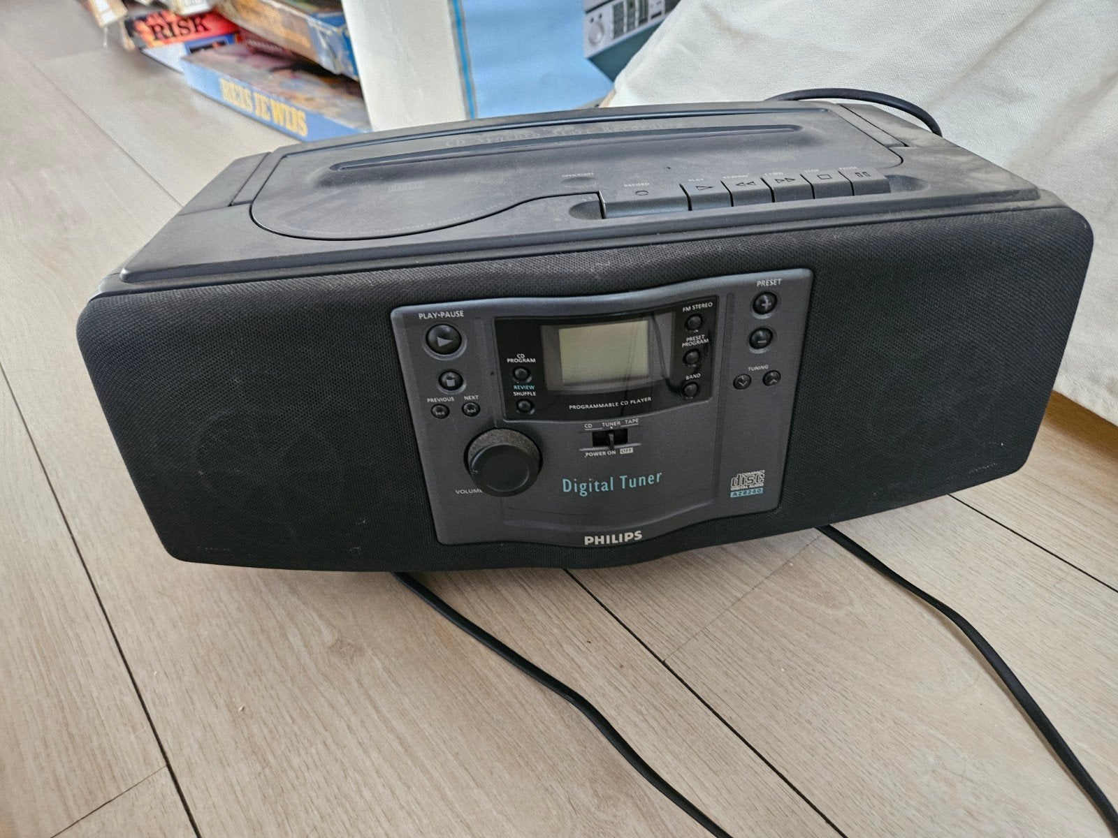 Philips CD-speler, radio en cassettedeck (bandje ongetest), Ophalen, Philips, Gebruikt, Tuner of Radio