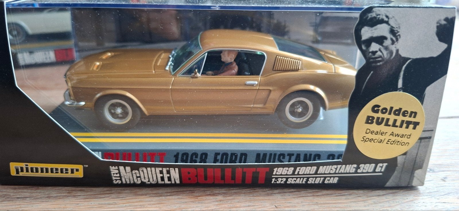 Pioneer  P021 Golden Bullitt 1968 Ford Mustang 390 GT Slot C, Verzenden, Nieuw, Overige typen