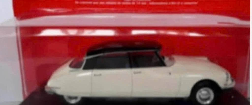 Citroen DS 19 Wit / Aub schaal 1:24 Collection Citroen # 14, Verzenden, Nieuw, Auto, Overige merken