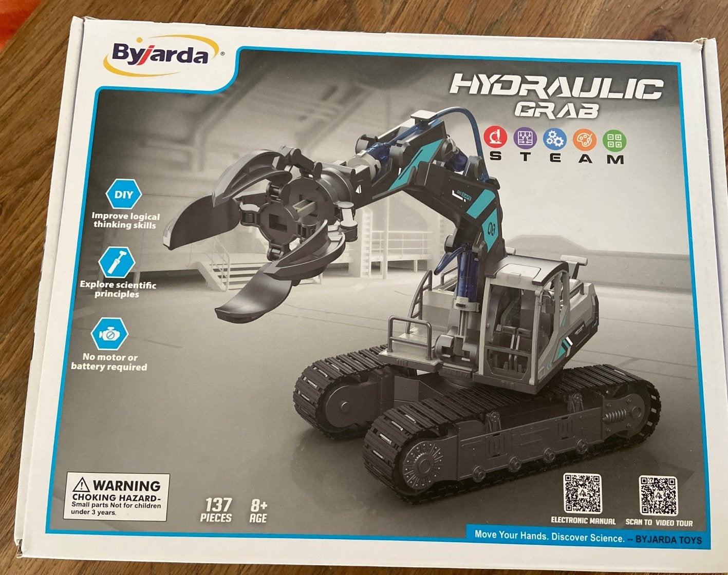 Byarda Hydraulische Grijper Bouwpakket - STEM Speelgoed, Overige merken, Ophalen of Verzenden, Zo goed als nieuw, Groter dan 1:32