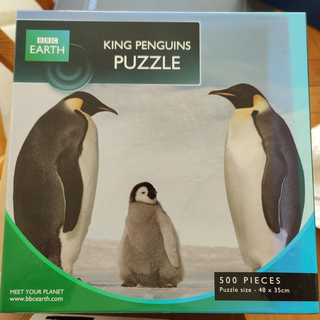 BBC Earth Emperor Penguins Puzzel 500 stukjes, Hobby en Vrije tijd, Denksport en Puzzels, Ophalen of Verzenden, 500 t/m 1500 stukjes
