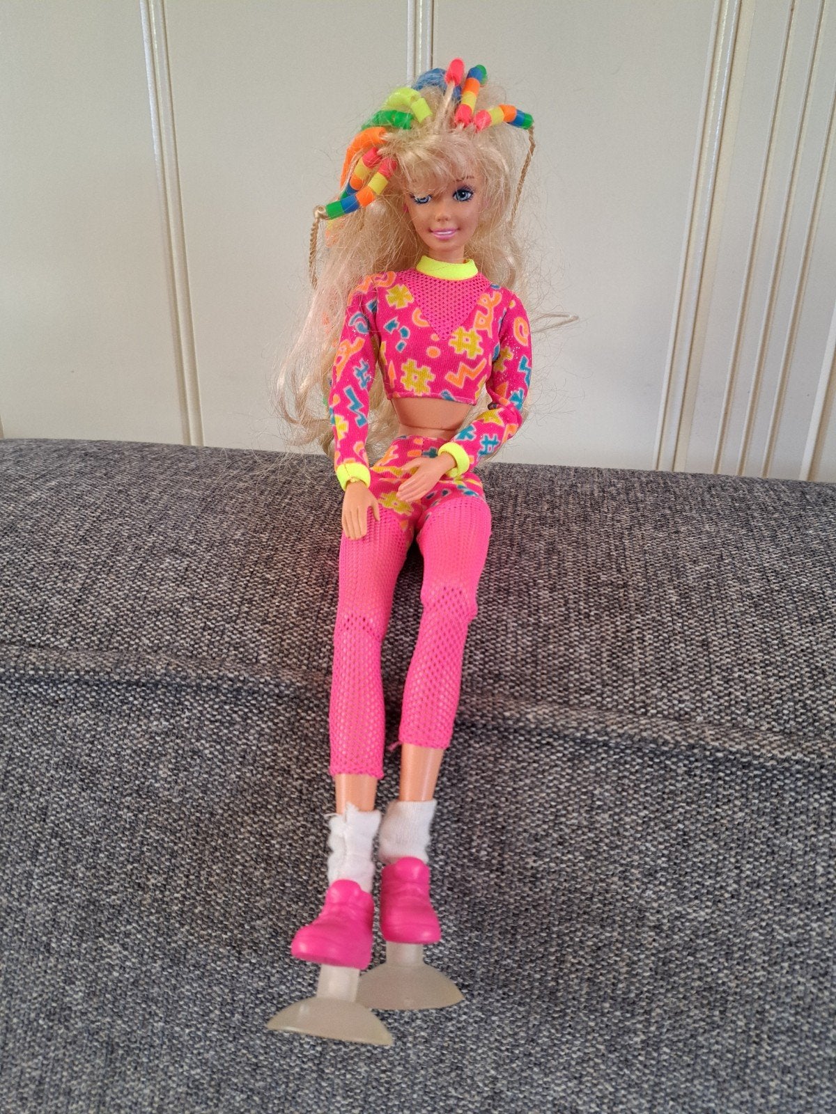 7.  Vintage Barbie 1993 - Neon Sporty Look, Verzamelen, Ophalen of Verzenden, Gebruikt, Fashion Doll