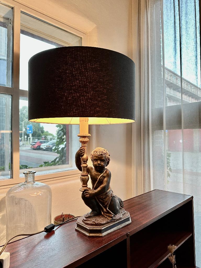 SALE Antieke/art nouveau tafellamp, Victoriaanse schemerlamp, Antiek en Kunst, Ophalen