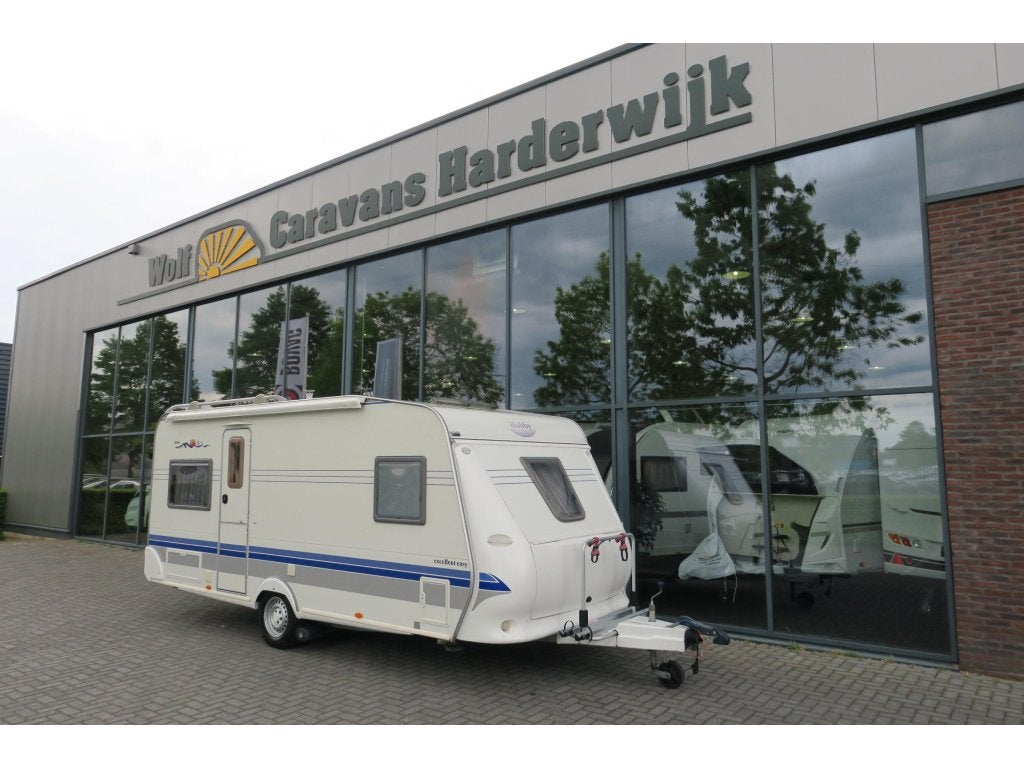 Hobby Excellent Easy 495 UFE MOVER+VOORTENT+2x FIETSEN, Caravans en Kamperen, Caravans, Rondzit, Hobby, Bedrijf, 1000 - 1250 kg