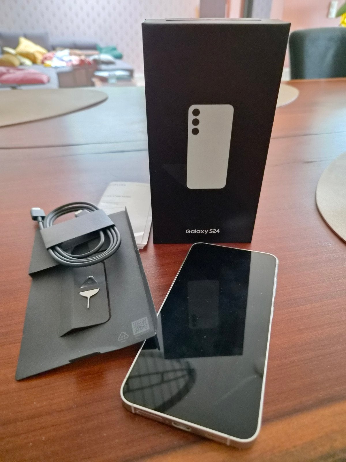 Samsung Galaxy S24 256GB Marble Grey, Telecommunicatie, Mobiele telefoons | Samsung, Ophalen, Gebruikt, Overige kleuren, Galaxy S24