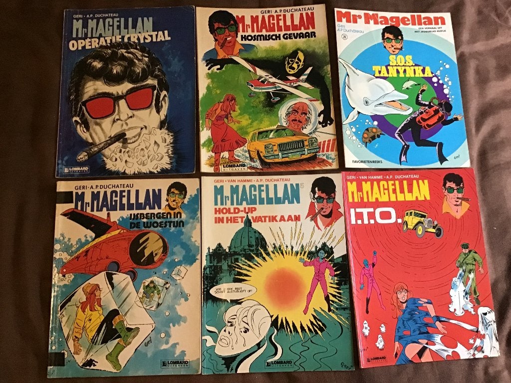 6 delen Mr.Magellan door Geri,Duchateau en Van Hamme, Meerdere stripboeken, Ophalen of Verzenden, Gelezen