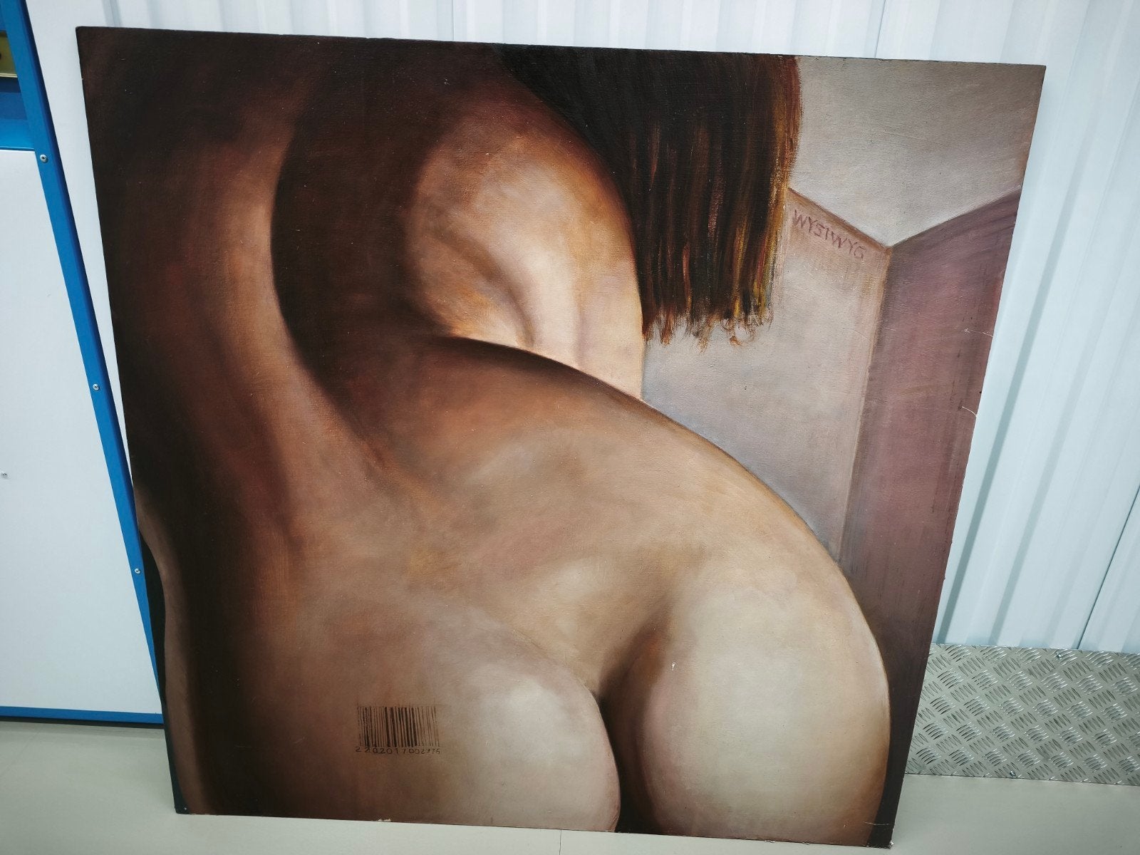 vrouwelijk naakt olieverf schilderij op hout., Huis en Inrichting, Ophalen of Verzenden, 125 cm of meer, Schilderij