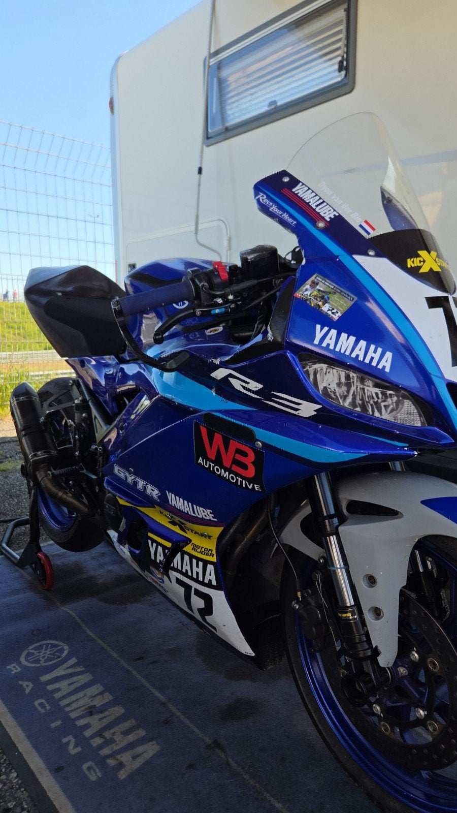 Circuitmotor Yamaha R3 Raceklaar met extra's, Motoren, 2 cilinders, 300 cc, Gebruikt, Sport