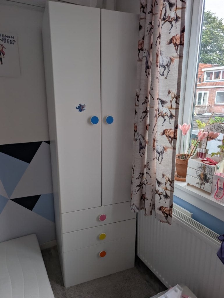 Kinderkast met lades – wit /Children’s wardrobe with drawers, Kinderen en Baby's, Kinderkamer | Commodes en Kasten, Ophalen, Gebruikt