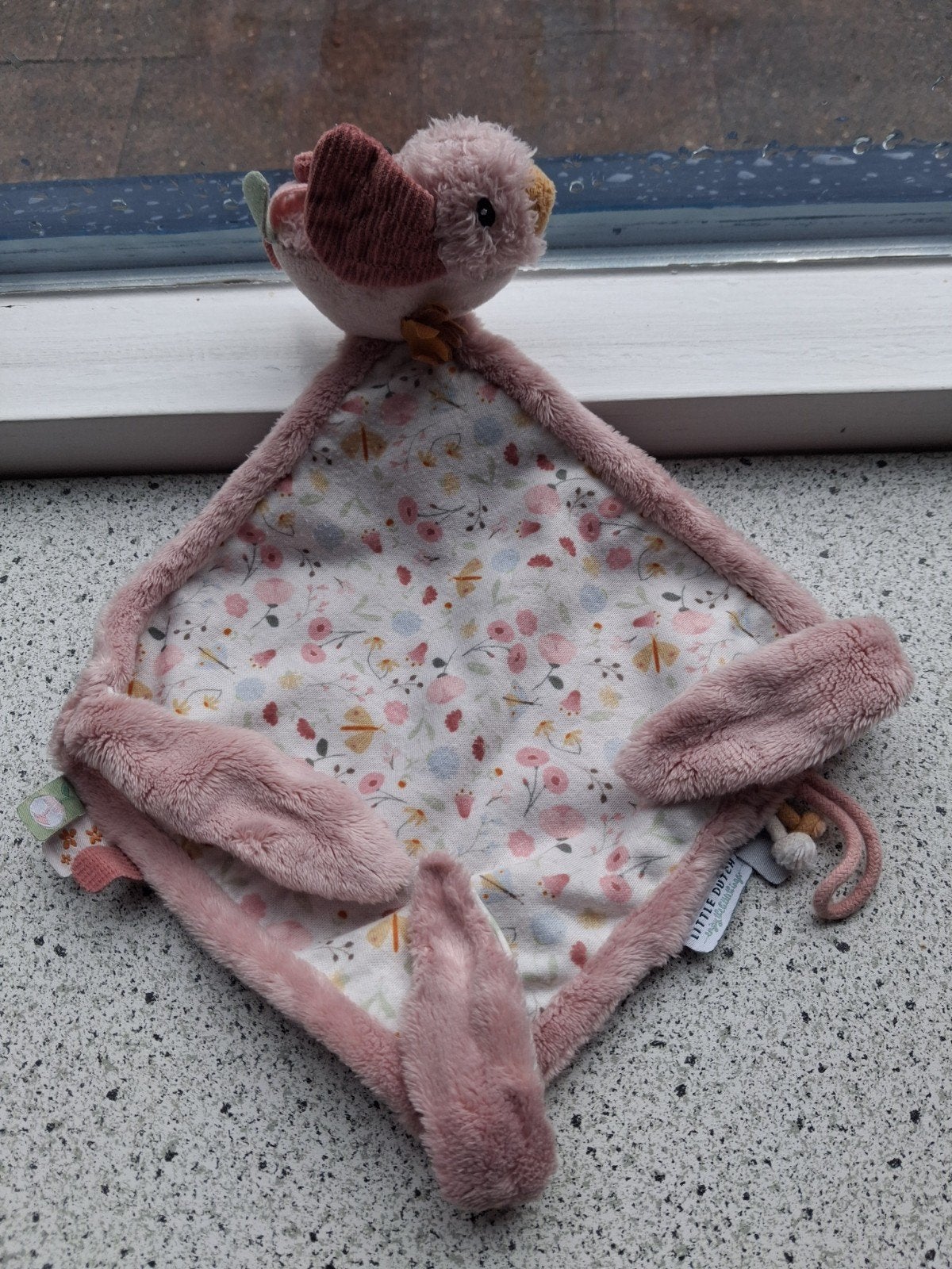 Knuffeldoek vogel merk Little Dutch Fairy Garden roze, Kinderen en Baby's, Speelgoed | Knuffels en Pluche, Gebruikt, Little Dutch