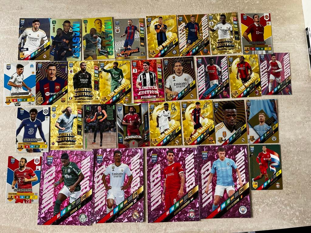 Panini FIFA 365 & panini tc Kaarten Collectie Diverse Jaren, Ophalen of Verzenden, Gebruikt, Meerdere kaarten, Foil