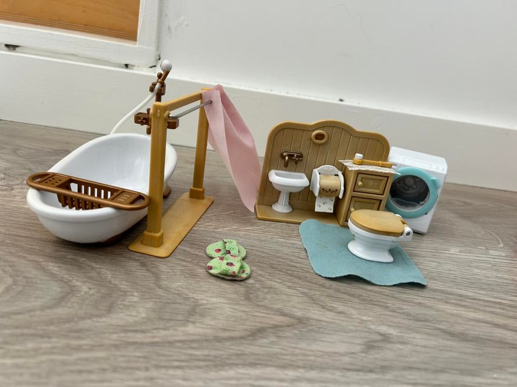 Sylvanian famylies badkamer 5286, Ophalen of Verzenden, Zo goed als nieuw, Poppenhuis