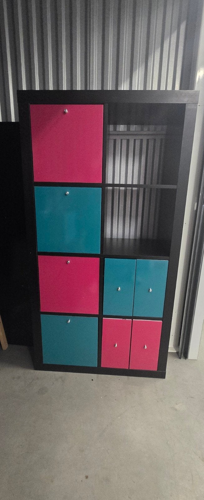 IKEA Kallax kast met 6 inzetten (deurtjes en lades), Ophalen, ., Zo goed als nieuw, .